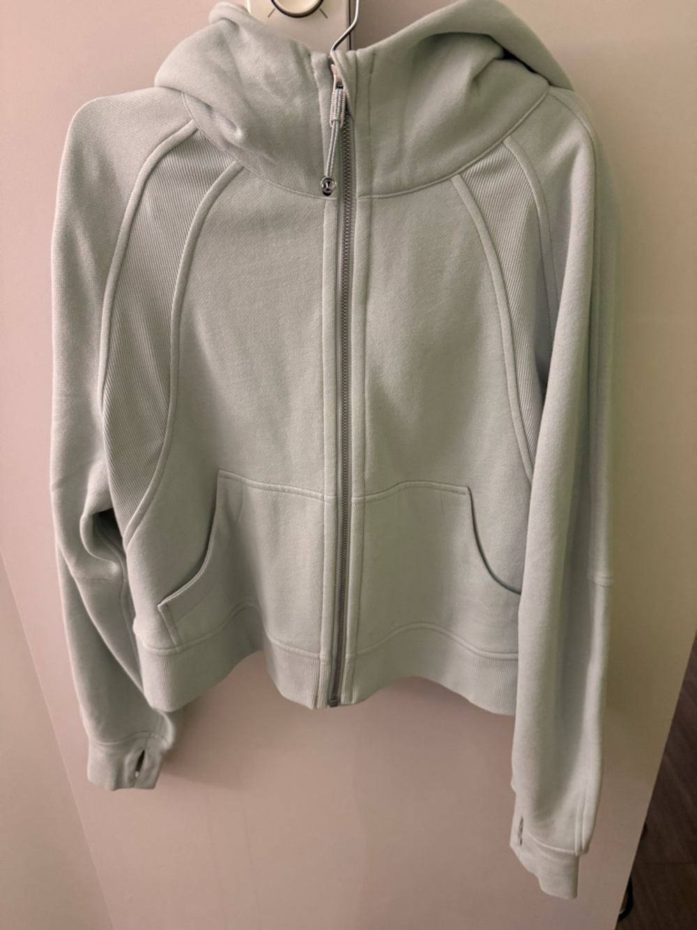 Lululemon scuba zip hoodie mint green xs/s